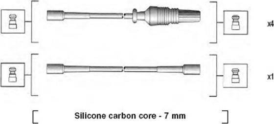 Magneti Marelli 941085140566 - Ignition Cable Kit autospares.lv