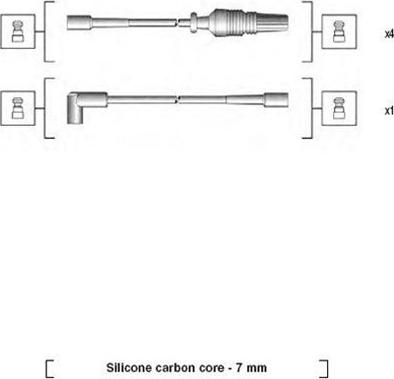 Magneti Marelli 941085160568 - Ignition Cable Kit autospares.lv