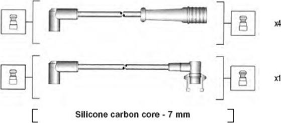 Magneti Marelli 941145440741 - Ignition Cable Kit autospares.lv