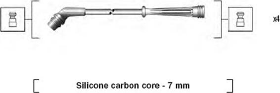 Magneti Marelli 941145390736 - Ignition Cable Kit autospares.lv