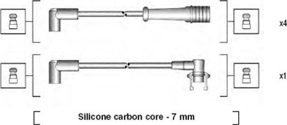 Magneti Marelli 941145310728 - Ignition Cable Kit autospares.lv