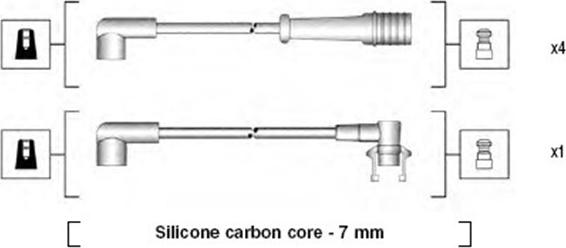 Magneti Marelli 941145320729 - Ignition Cable Kit autospares.lv