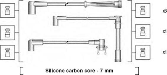 Magneti Marelli 941145280725 - Ignition Cable Kit autospares.lv