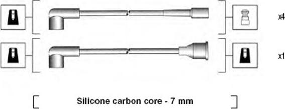 Magneti Marelli 941154010742 - Ignition Cable Kit autospares.lv