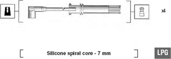 Magneti Marelli 941105250648 - Ignition Cable Kit autospares.lv