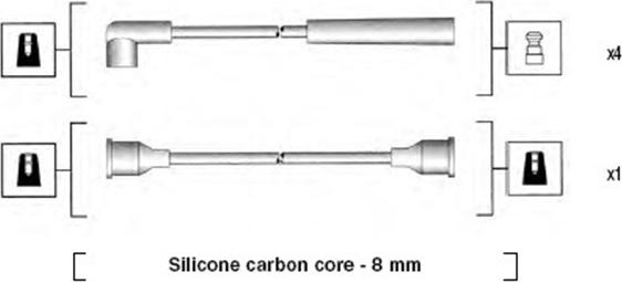 Magneti Marelli 941185220778 - Ignition Cable Kit autospares.lv