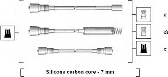 Magneti Marelli 941125430691 - Ignition Cable Kit autospares.lv