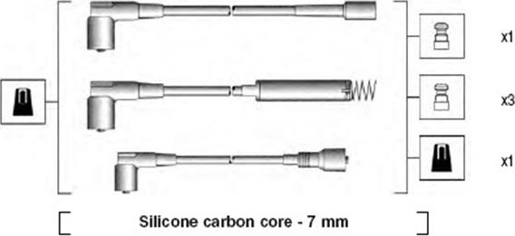 Magneti Marelli 941125120666 - Ignition Cable Kit autospares.lv