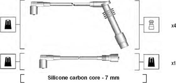 Magneti Marelli 941125380688 - Ignition Cable Kit autospares.lv