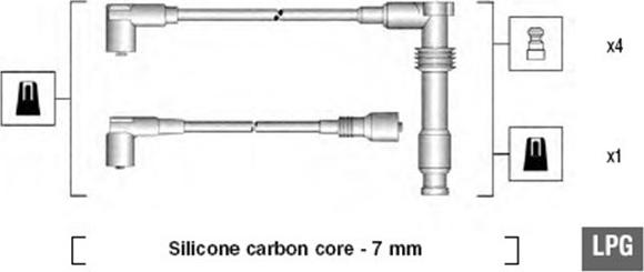 Magneti Marelli 941125290681 - Ignition Cable Kit autospares.lv