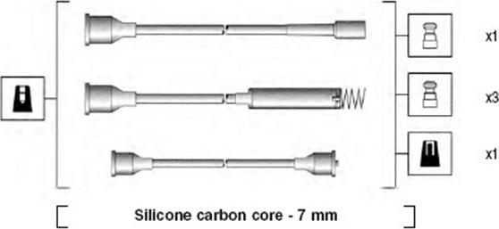 Magneti Marelli 941125200674 - Ignition Cable Kit autospares.lv