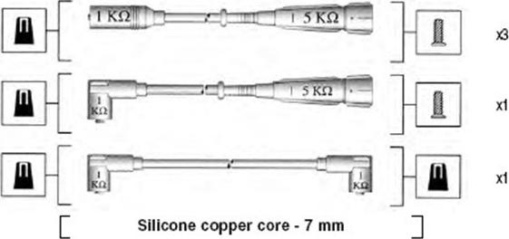 Magneti Marelli 941175070750 - Ignition Cable Kit autospares.lv