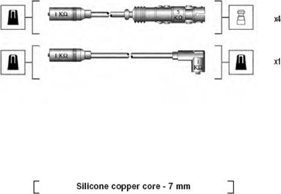Magneti Marelli 941175160757 - Ignition Cable Kit autospares.lv