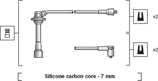 Magneti Marelli 941318111042 - Ignition Cable Kit autospares.lv