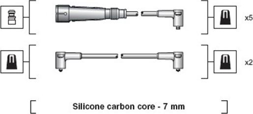 Magneti Marelli 941318111047 - Ignition Cable Kit autospares.lv