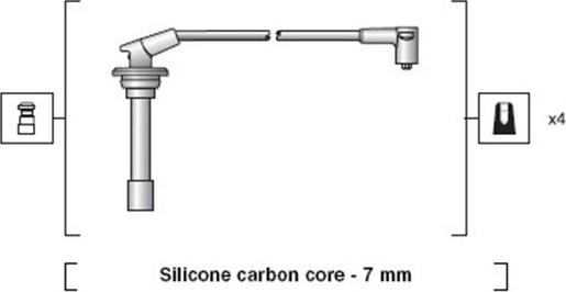 Magneti Marelli 941318111080 - Ignition Cable Kit autospares.lv