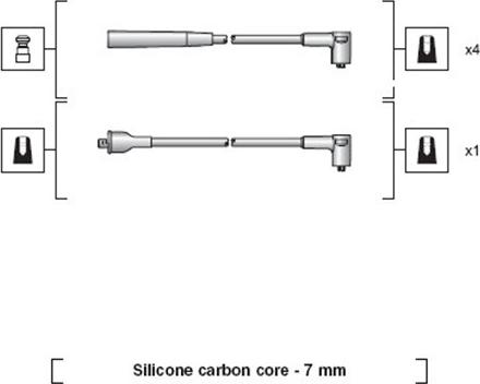 Magneti Marelli 941318111036 - Ignition Cable Kit autospares.lv
