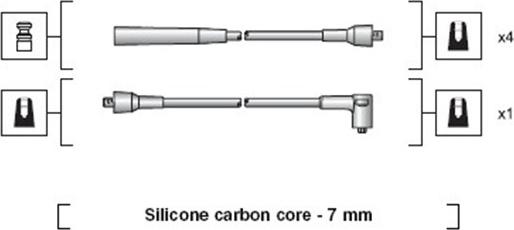 Magneti Marelli 941318111076 - Ignition Cable Kit autospares.lv