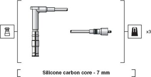 Magneti Marelli 941318111146 - Ignition Cable Kit autospares.lv