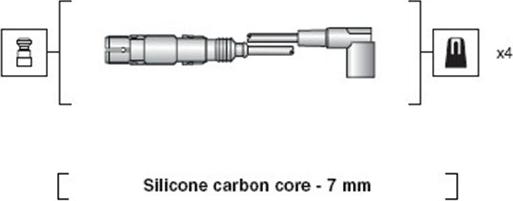 Magneti Marelli 941318111163 - Ignition Cable Kit autospares.lv