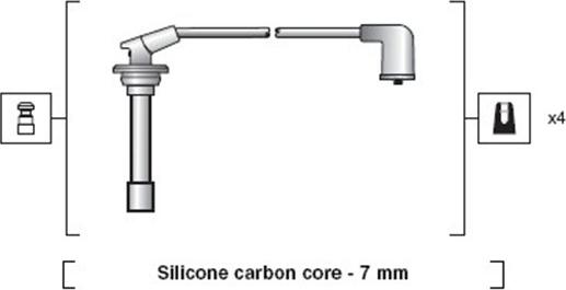 Magneti Marelli 941318111104 - Ignition Cable Kit autospares.lv