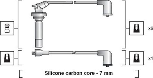 Magneti Marelli 941318111102 - Ignition Cable Kit autospares.lv