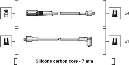 Magneti Marelli 941318111119 - Ignition Cable Kit autospares.lv