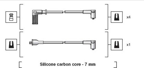 Magneti Marelli 941318111118 - Ignition Cable Kit autospares.lv
