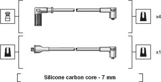 Magneti Marelli 941318111113 - Ignition Cable Kit autospares.lv