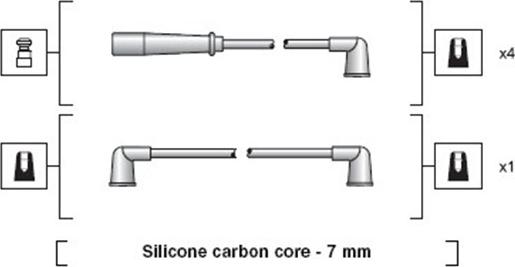 Magneti Marelli 941318111184 - Ignition Cable Kit autospares.lv