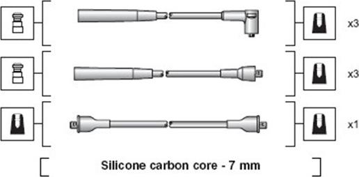 Magneti Marelli 941318111121 - Ignition Cable Kit autospares.lv