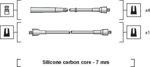 Magneti Marelli 941318111257 - Ignition Cable Kit autospares.lv