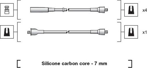 Magneti Marelli 941318111200 - Ignition Cable Kit autospares.lv