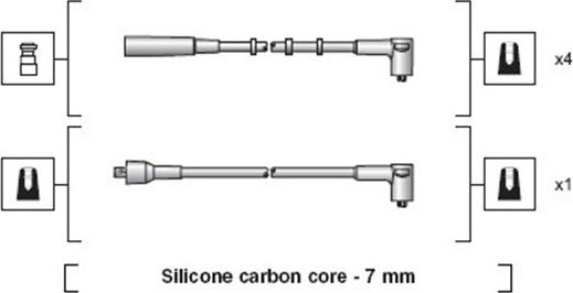 Magneti Marelli 941318111212 - Ignition Cable Kit autospares.lv