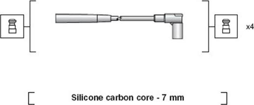 Magneti Marelli 941318111236 - Ignition Cable Kit autospares.lv