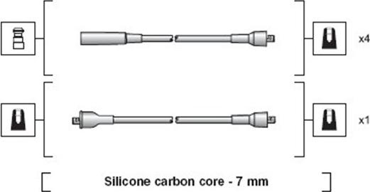 Magneti Marelli 941318111230 - Ignition Cable Kit autospares.lv