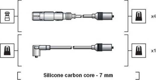 Magneti Marelli 941318111270 - Ignition Cable Kit autospares.lv