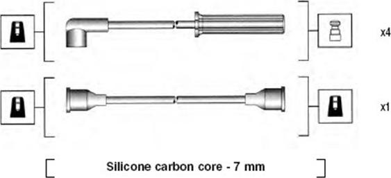 Magneti Marelli 941255080818 - Ignition Cable Kit autospares.lv