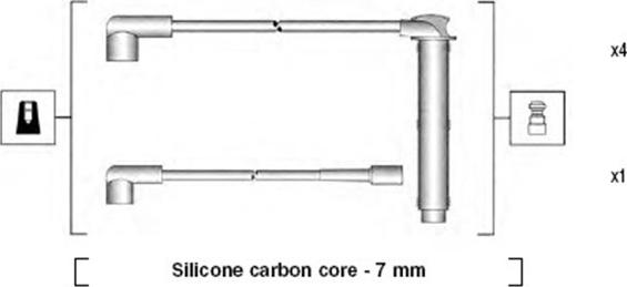 Magneti Marelli 941255110821 - Ignition Cable Kit autospares.lv