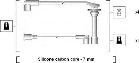 Magneti Marelli 941275010862 - Ignition Cable Kit autospares.lv