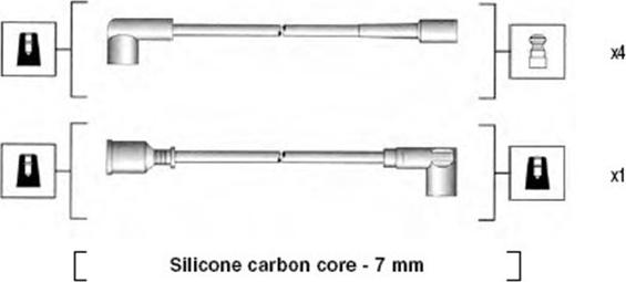 Magneti Marelli 941275020838 - Ignition Cable Kit autospares.lv
