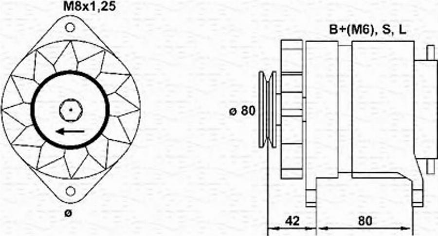 Magneti Marelli 943 34 604 001 0 - Alternator autospares.lv