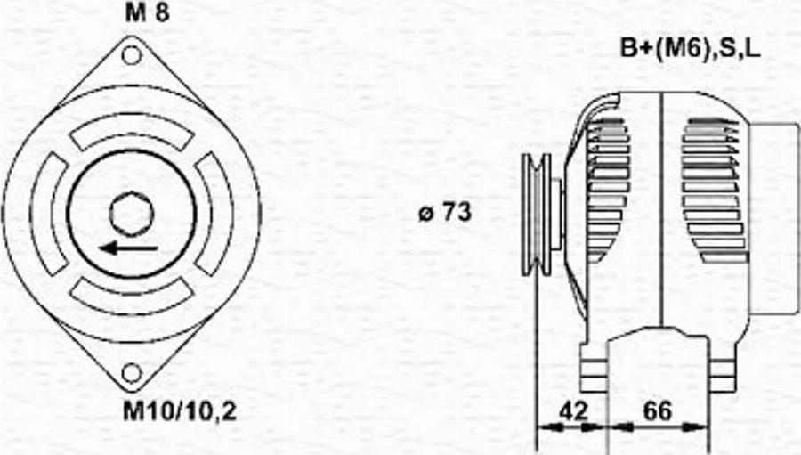 Magneti Marelli 943346133010 - Alternator autospares.lv