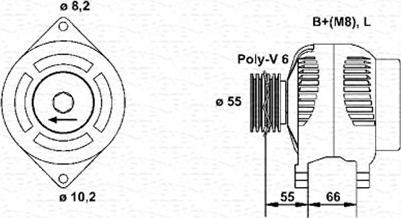 Magneti Marelli 943354075010 - Alternator autospares.lv