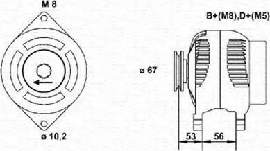 Magneti Marelli 943355015010 - Alternator autospares.lv