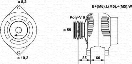 Magneti Marelli 943355024010 - Alternator autospares.lv