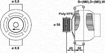 Magneti Marelli 943355134010 - Alternator autospares.lv