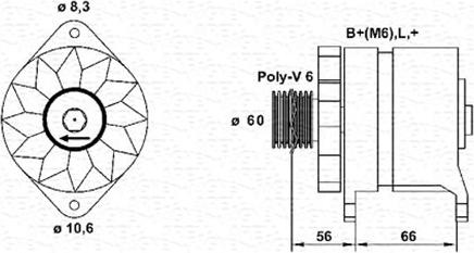 Magneti Marelli 943356949010 - Alternator autospares.lv