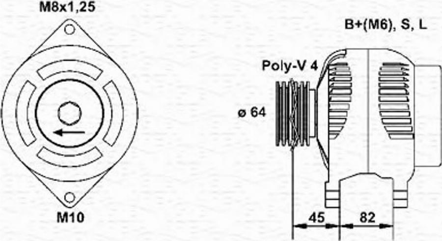 Magneti Marelli 943356941010 - Alternator autospares.lv