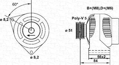 Magneti Marelli 943356957010 - Alternator autospares.lv